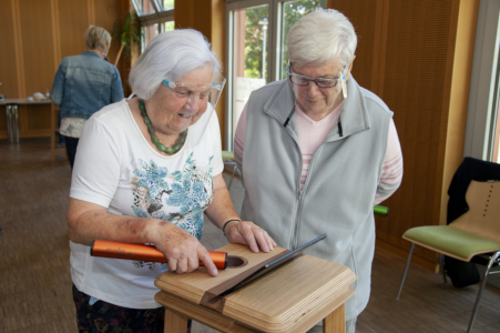 Two elderly women
