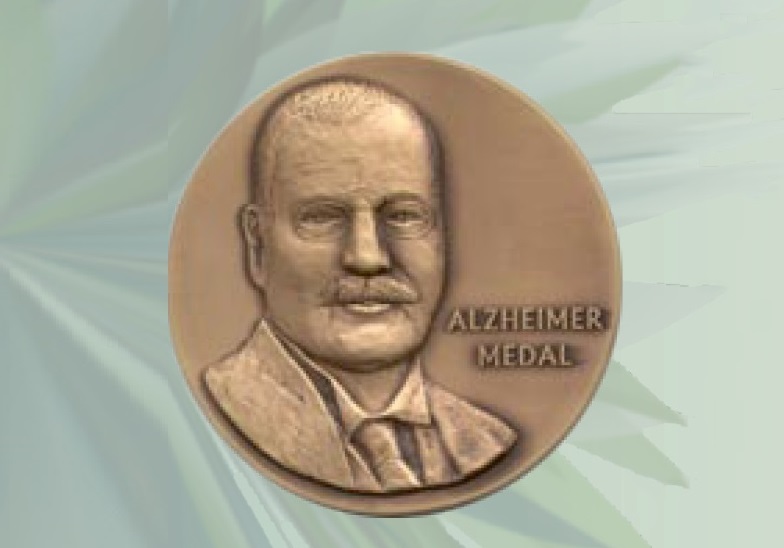 bronze medal with the likeness of Alois Alzheimer